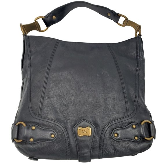 Michael Kors Handbags - Authentic Michael Kors Women's Black Leather Shoulder Bag Purse Designer Handbag